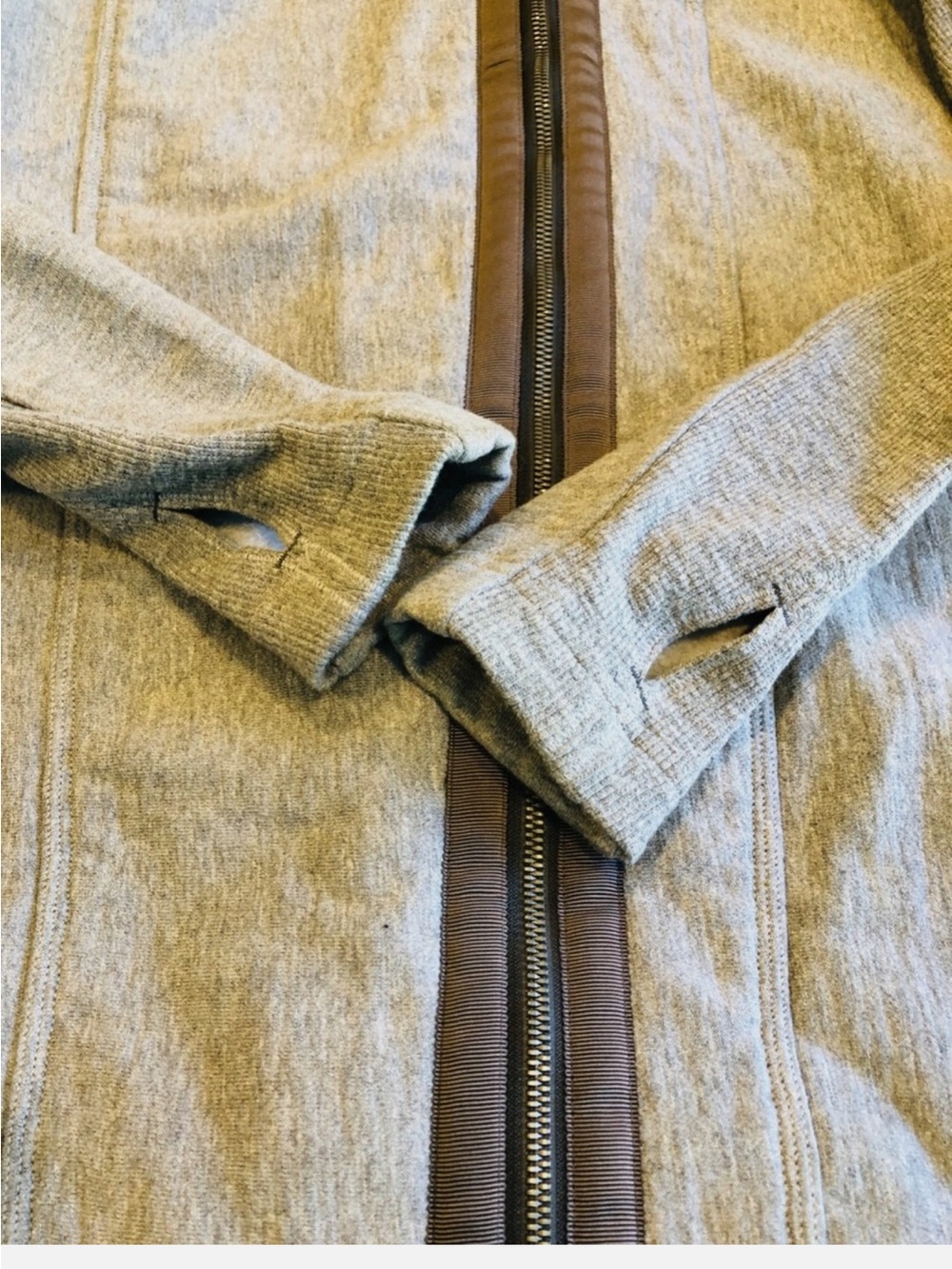 Lululemon Virasana Blanket Wrap Gray Women Size 8 Jacket Coat - Picture 5 of 16